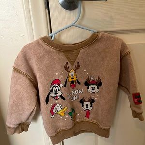 brown disney christmas sweater